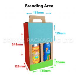 4 Can - Gift Box - 440ml / 500ml | Branding Area