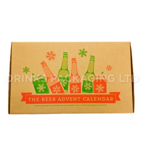 24 Bottle / Can Advent Calendar Gift Box - 330ml-500ml Side| Beer Box Shop