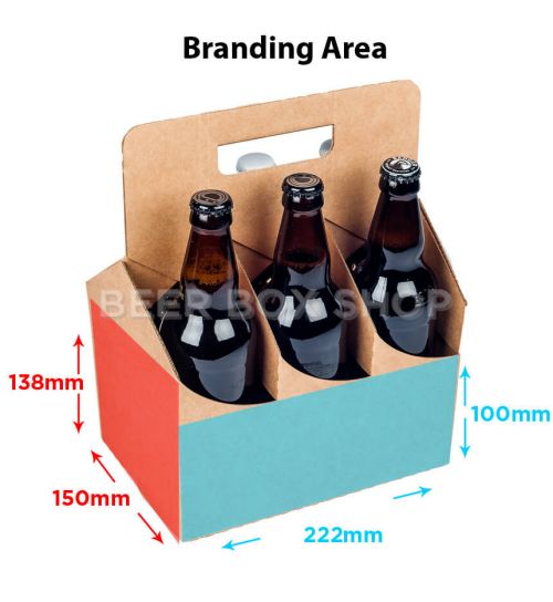 6 Bottle and Can - American style carrier - 500ml | Branding Area