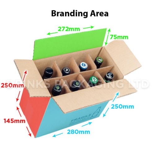 8 Bottle - Compact Courier Box - 330ml Full | Beer Box Shop