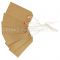 Pack of 100 Large Tags - Individually Strung Brown Kraft Paper Gift Tags (108mm x 54mm) | Beer Box Shop