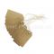 Pack of 100 Small Tags - Individually Strung Brown Kraft Paper Gift Tags (70mm x 35mm) | Beer Box Shop